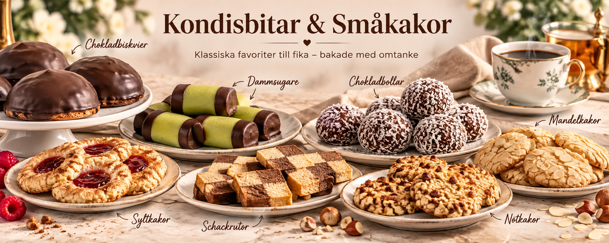 Kondisbitar & Småkakor