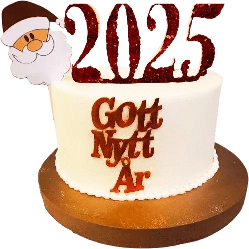 Jul och nyårstårta - Mintårta
