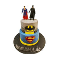 Batman & superman 2 vånings tårta Mintarta