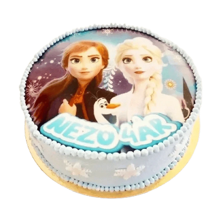 Frost 2-tema Anna & Elsa tårta Mintarta