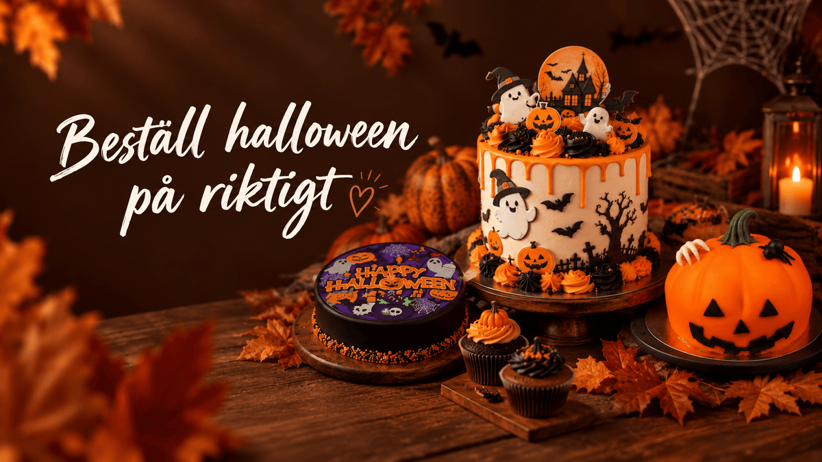 Mintårtas Halloween-tårtor med Beställ halloween på riktigt