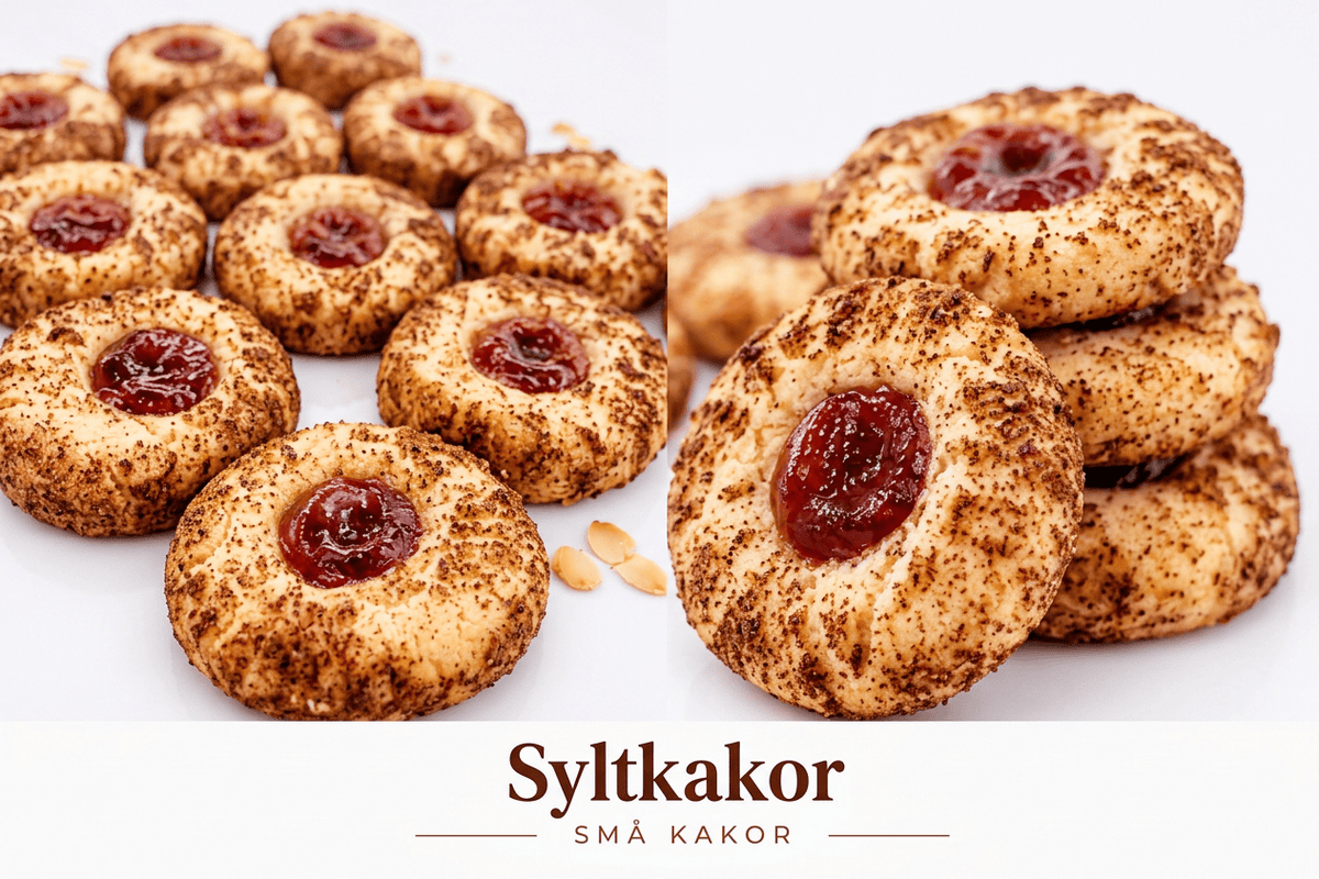 Syltkakor – klassiska mördegskakor med bärsylt MinTårta