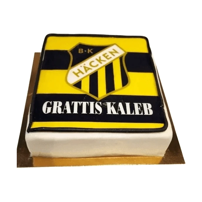 Häcken fotbollslag tårta Mintarta