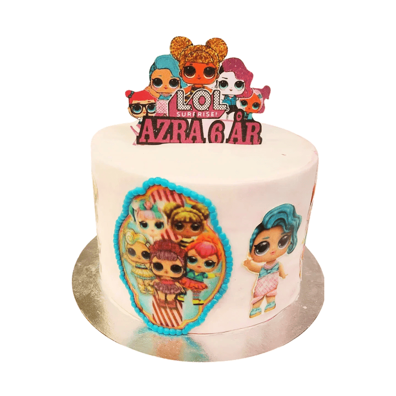 LoL tårta topcake Mintarta