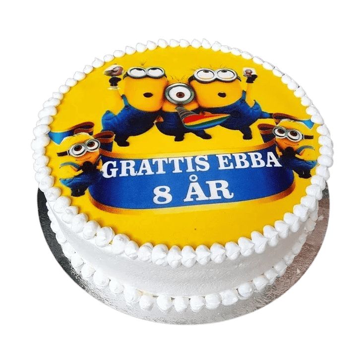Minionerna tårta Mintarta