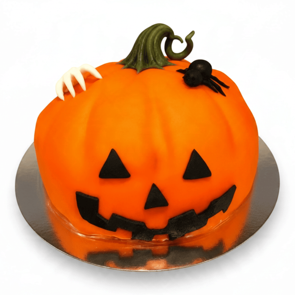 Halloween Tårta med Spindel & Hand Mintarta