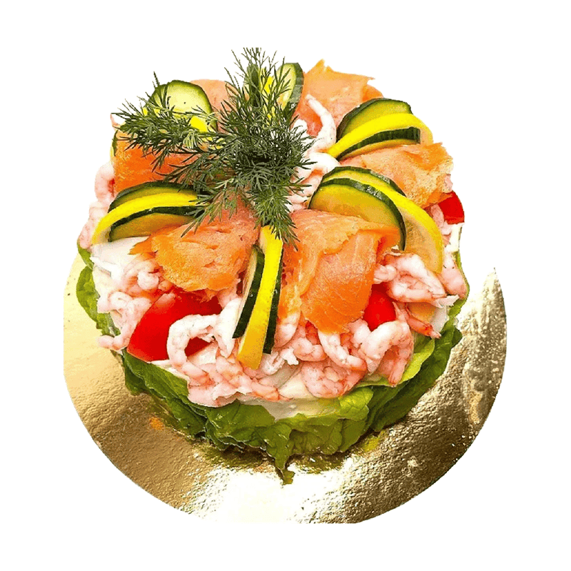Smörgåstårta Lax&räkor Mintarta