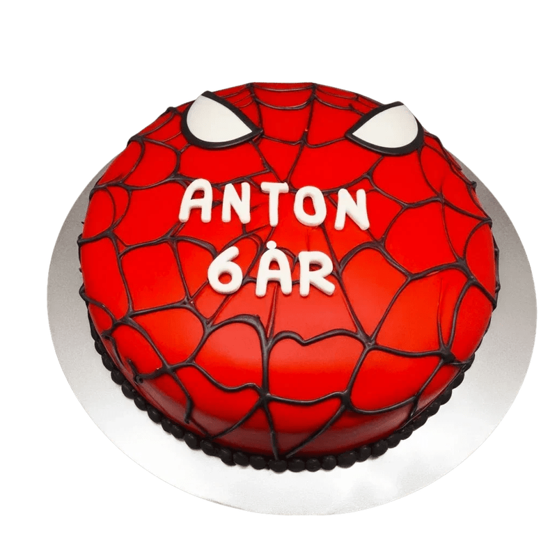 Spiderman tårta face Mintarta