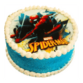 Spiderman tårta marvel city Mintarta