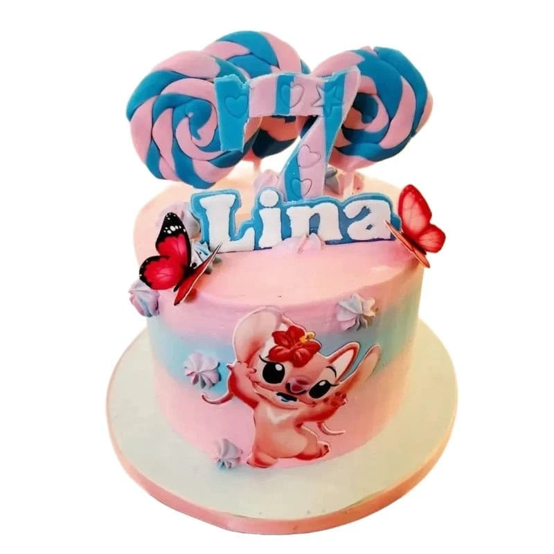 Stitch tårta Mintarta