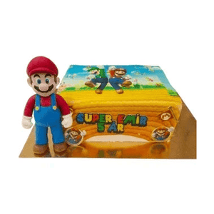 Super Mario Tårta med Figurine